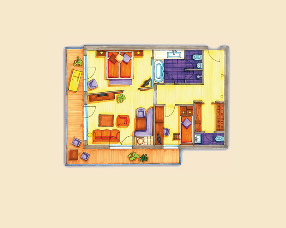 Floor plan of Apartment Tuxertal